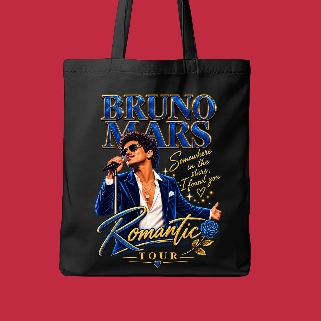 Bruno Mars Romantic Tour - Tote Bag - Somewhere in the Stars