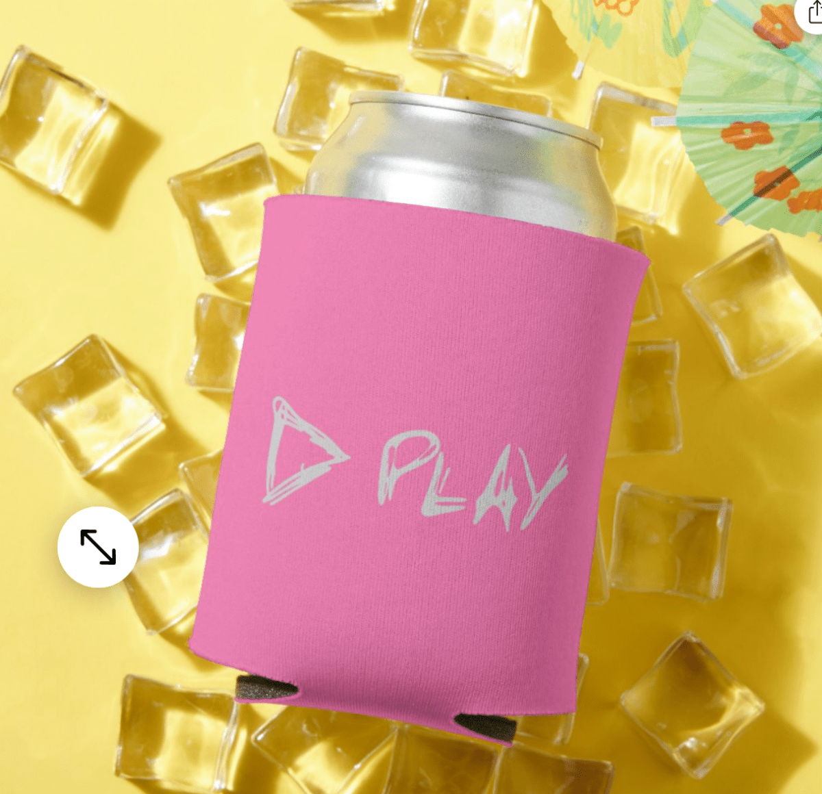 Ed Sheeran - Inspired Stubby Holder – Play Button Design - Three2Tango Tees