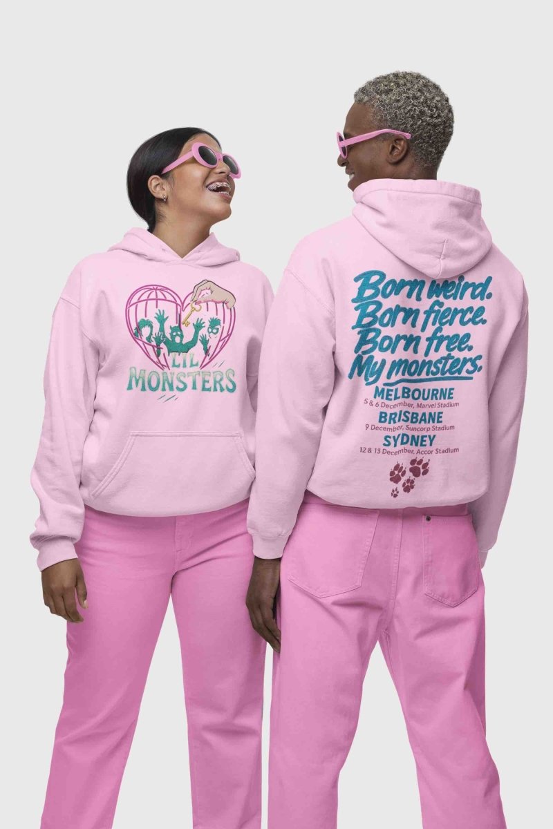 Lady Gaga Mayhem Tour 2025 Hoodie – Little Monsters Edition | Fan - Made Merch Printed in Australia - Three2Tango Tees