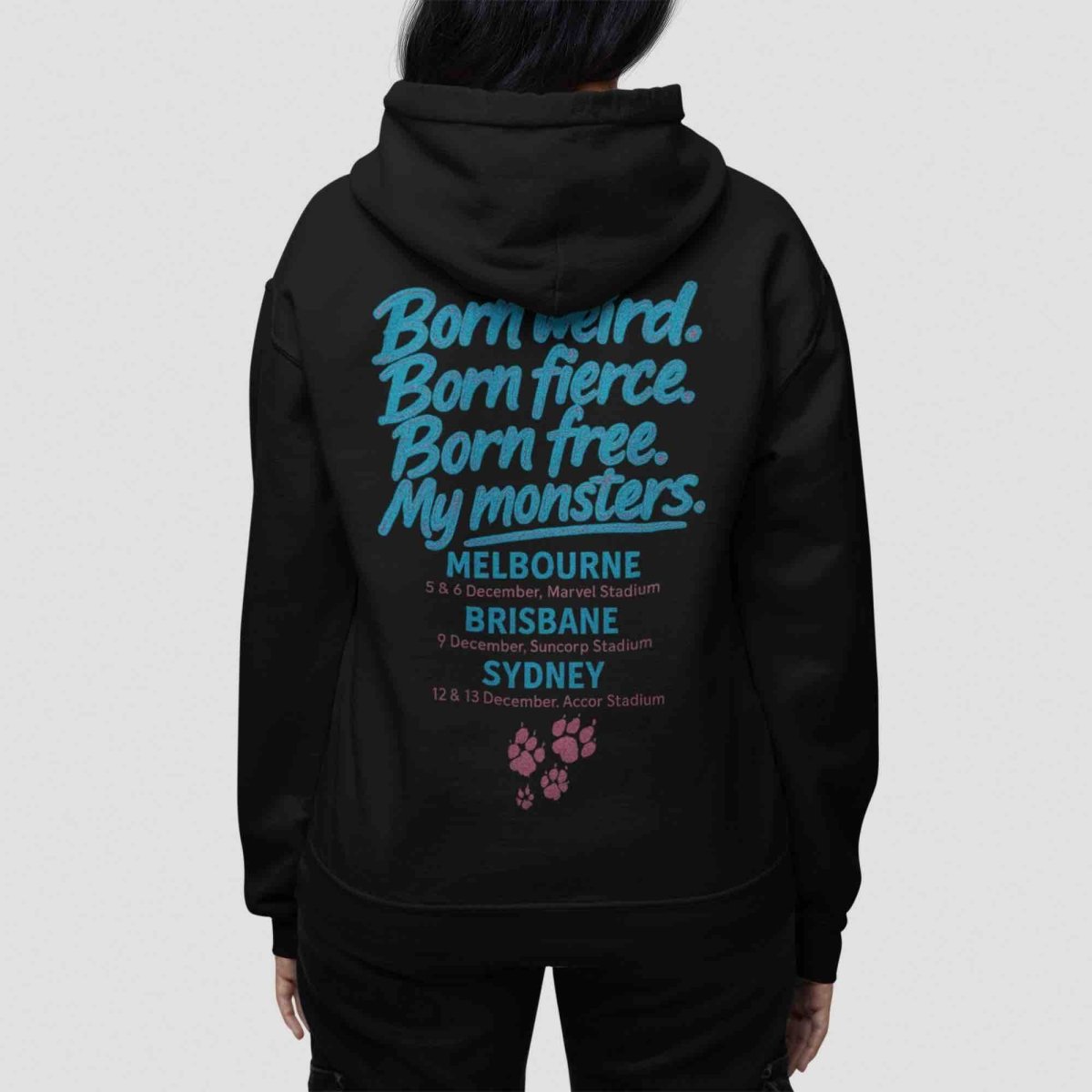 Lady Gaga Mayhem Tour 2025 Hoodie – Little Monsters Edition | Fan - Made Merch Printed in Australia - Three2Tango Tees