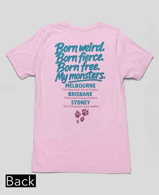 Lady Gaga Mayhem Tour 2025 T-Shirt – Little Monsters Edition | Fan - Made Merch Printed in Australia - Three2Tango Tees