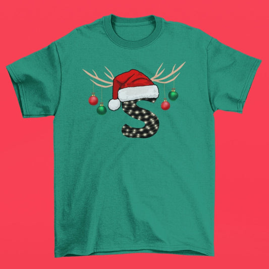 Matching Family Christmas Tshirt - Letter Names - Three2Tango Tees