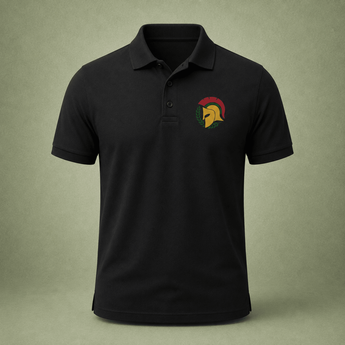 Polo Shirt - Bellator Fortitudinem Emblem - Three2Tango Tees