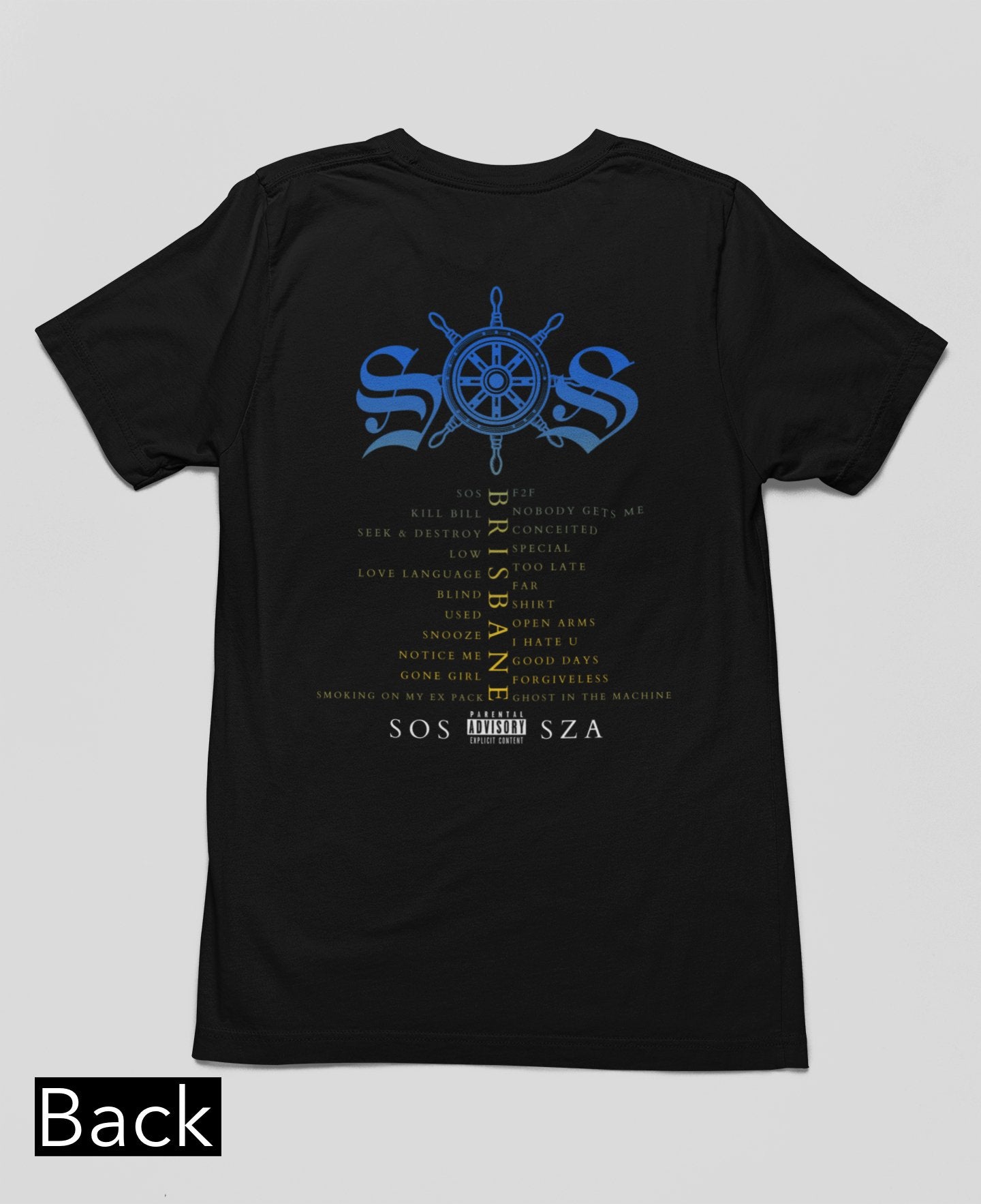 SZA SOS T-shirt - Australia Tour 2024 - Harmony Tee - Three2Tango Tee's
