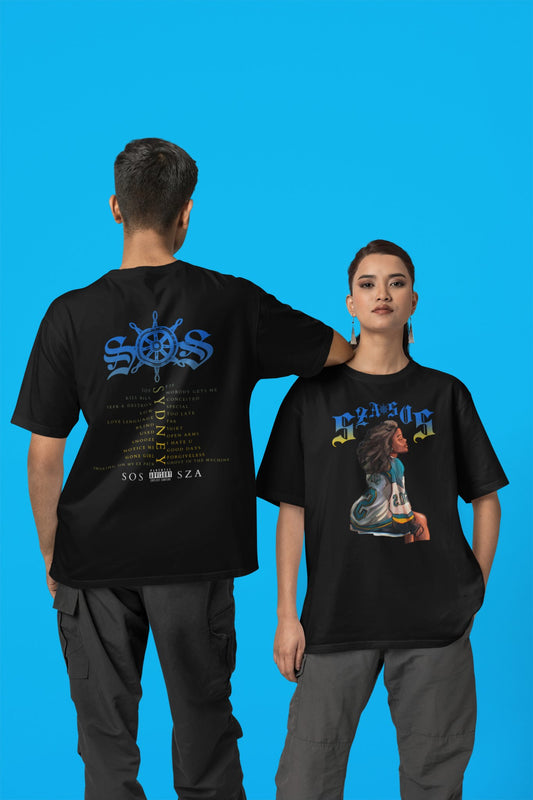 SZA SOS T-shirt - Australia Tour 2024 - Reflections Tee - Three2Tango Tee's