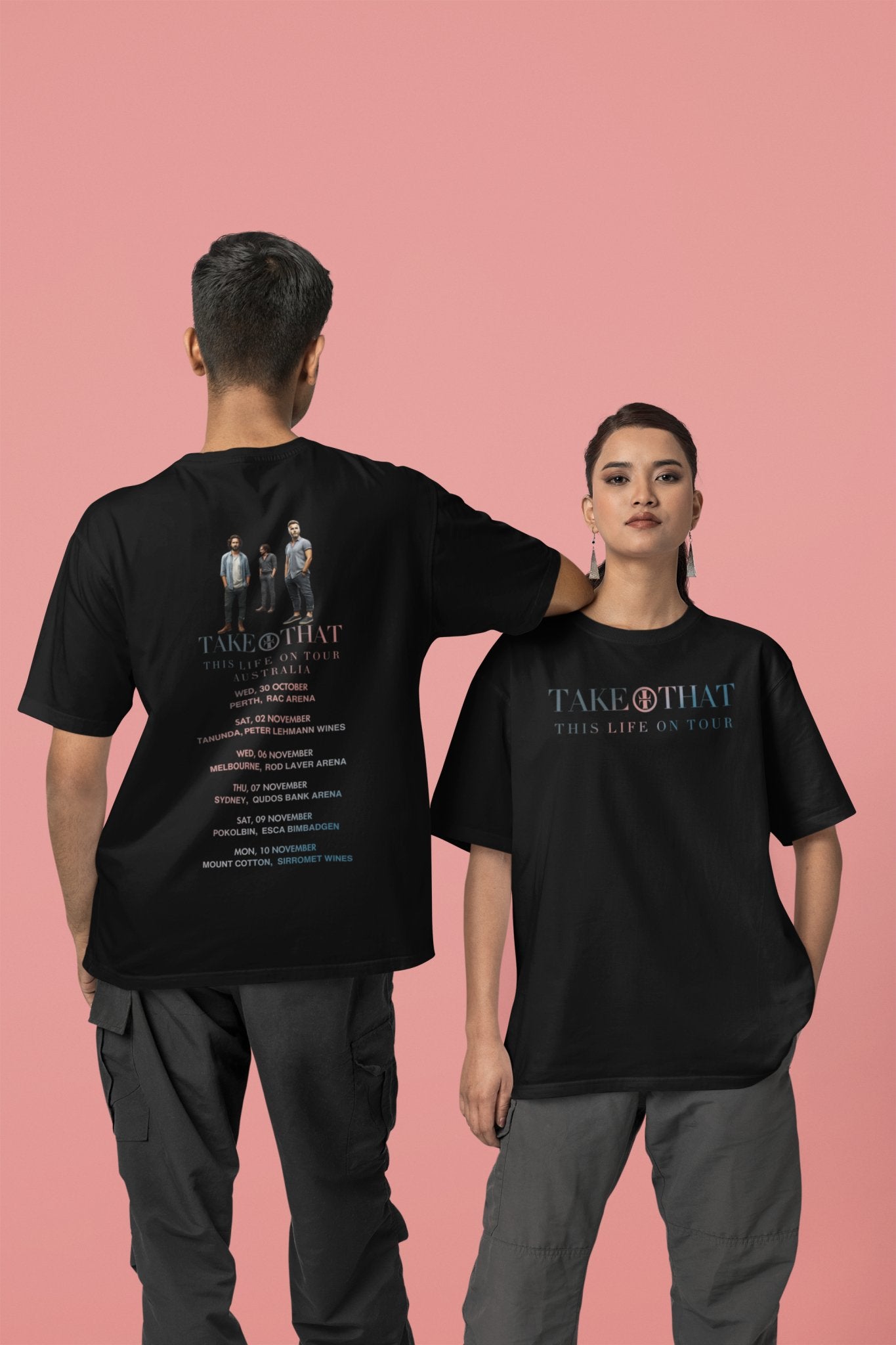 Take That Australia Tour 2024 Tshirt Merch Three2Tango Tee's