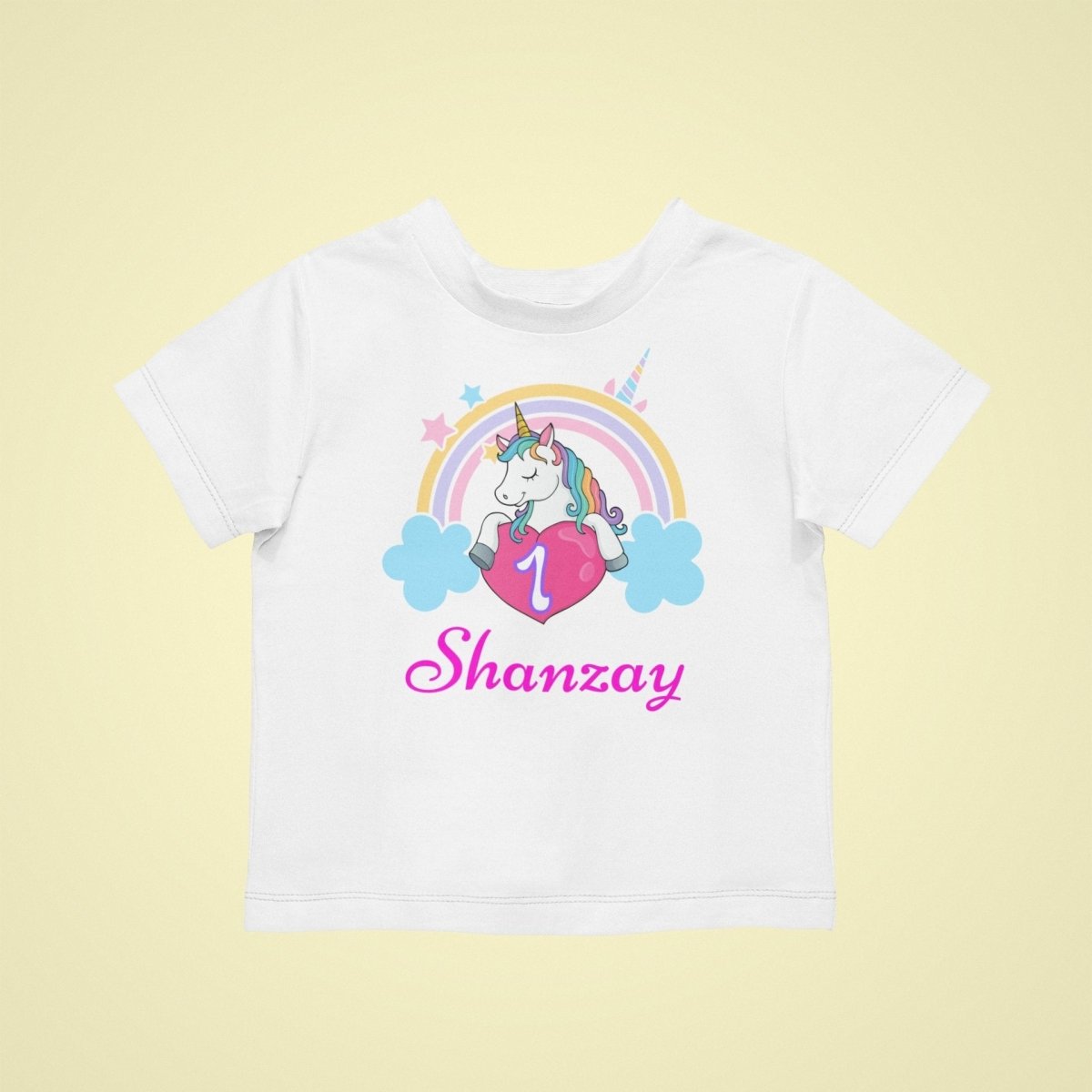 Custom Unicorn 1st Birthday Tshirt - Three2Tango Tees