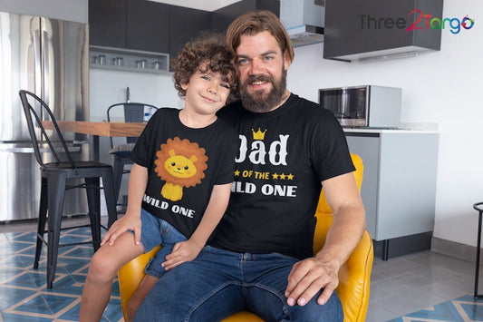 Dad of the wild one | Father & Son Matching T-shirts | Father's Day Gift - Three2Tango Tees