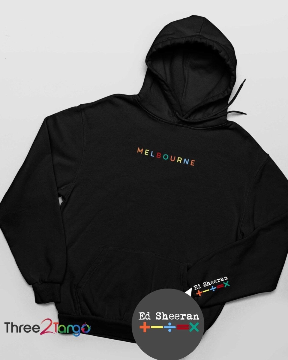 Ed Sheeran Hoodie, Australia 2023 Tour, City Names - Three2Tango Tees