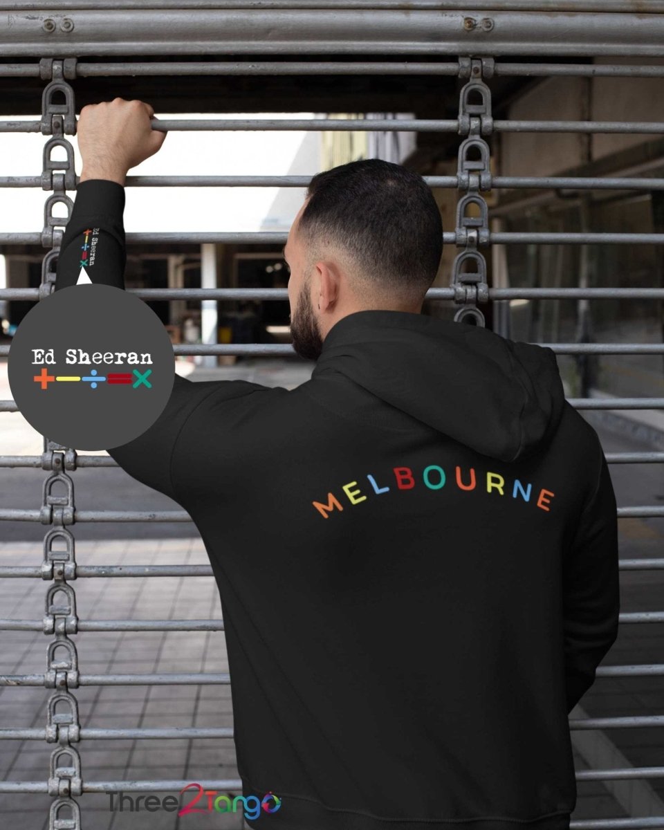 Ed Sheeran Hoodie, Australia 2023 Tour, City Names - Three2Tango Tees