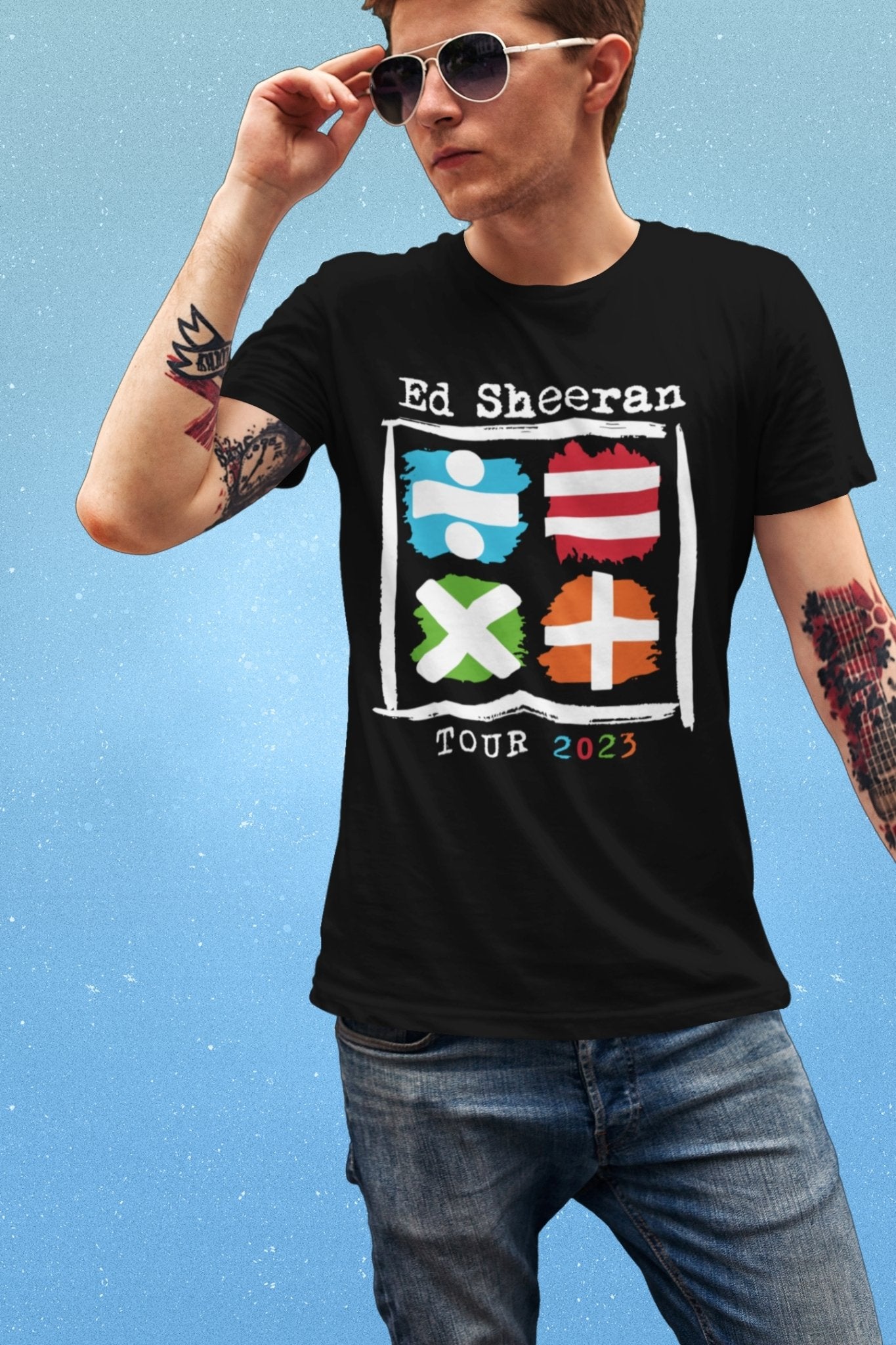 Ed Sheeran Mathematics Tour 2023 T-shirt, Math Signs - Three2Tango Tee's