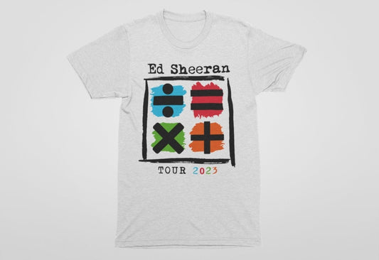 Ed Sheeran Mathematics Tour 2023 T-shirt, Math Signs - Three2Tango Tees