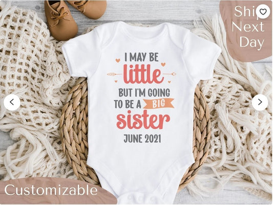 Little Sibling Baby Bodysuit - Three2Tango Tees