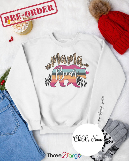 Mama Bear Sweatshirt and Hoodie| Mother's Day Pre-Order - Three2Tango Tee's