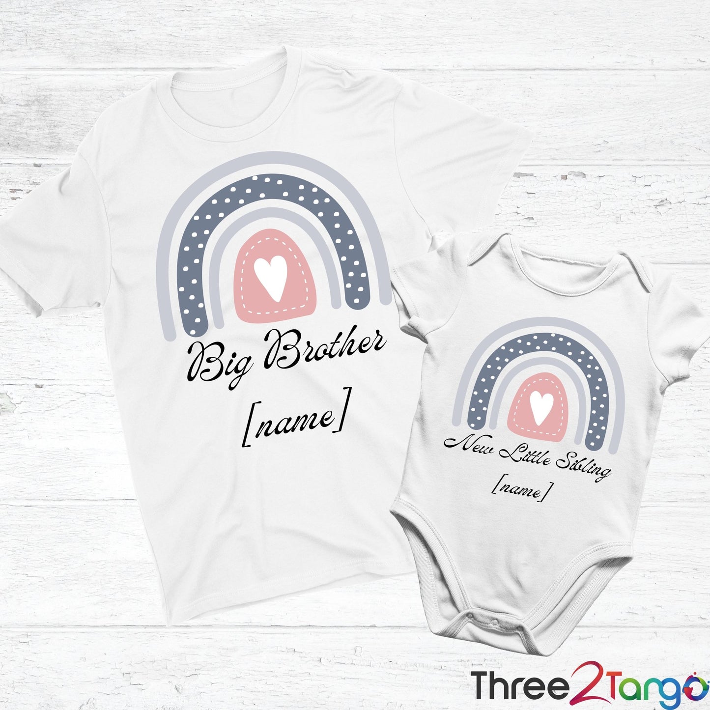 Matching Big Sibling, Little Sibling T-shirts - Three2Tango Tee's