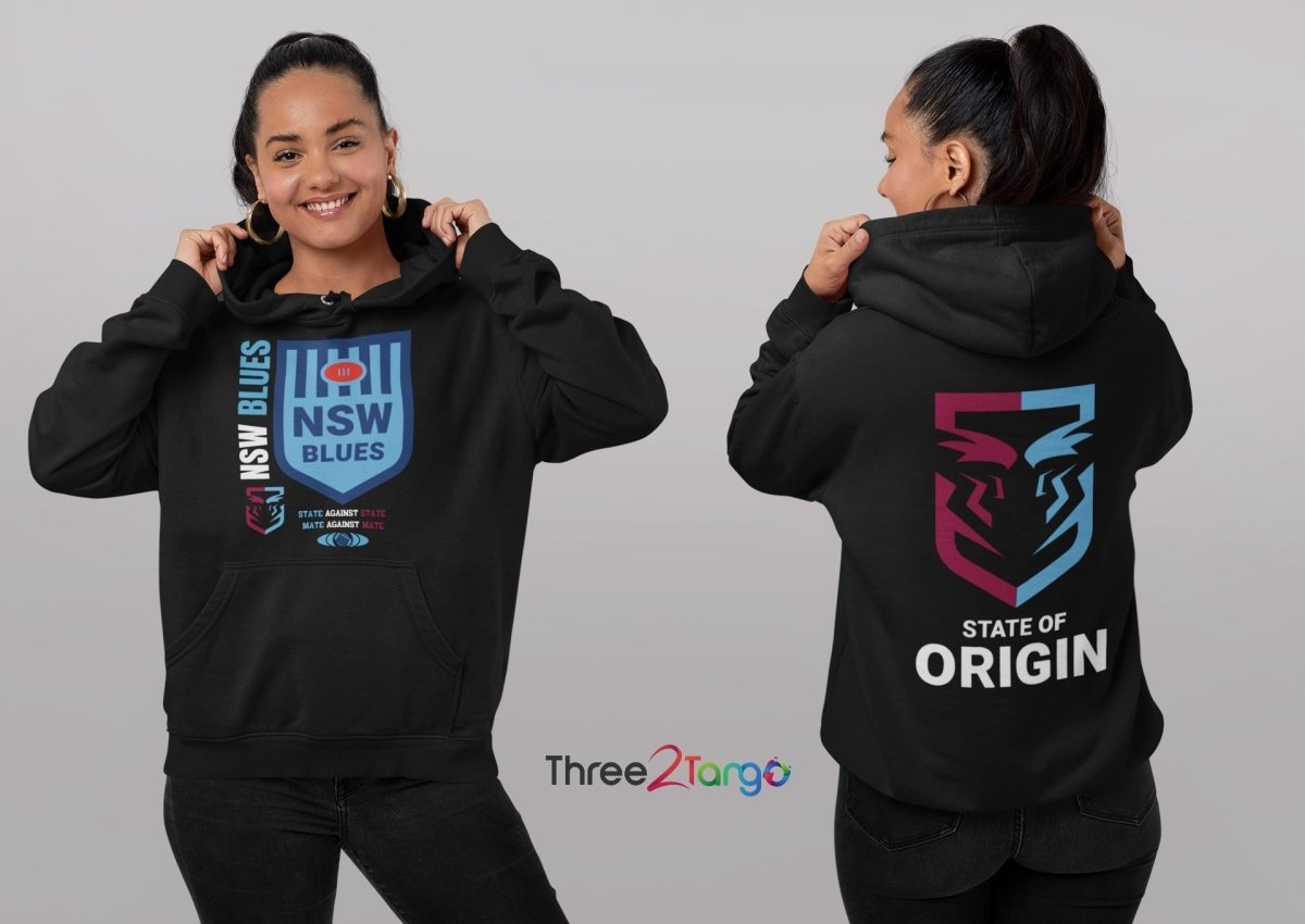 NSW Blues, State of Origin Hoodie - Three2Tango Tees
