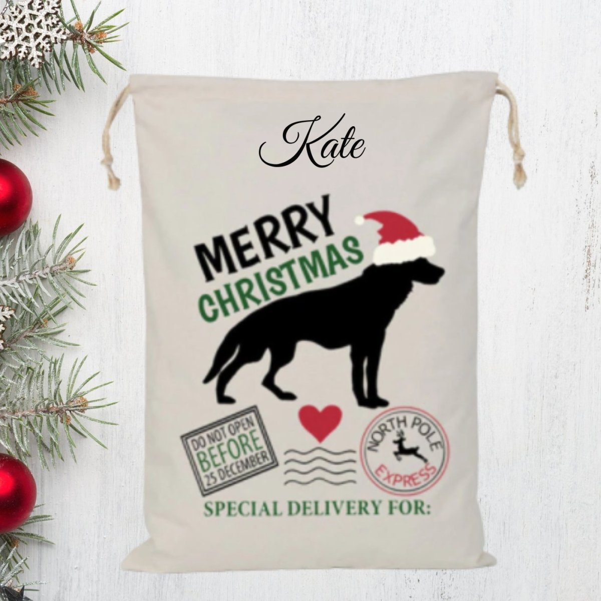 Personalized Santa Sacks - Three2Tango Tees