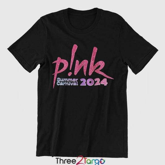 Pink Concert T-shirt - Summer Carnival 2024 Australia - Pink Tour - Three2Tango Tees