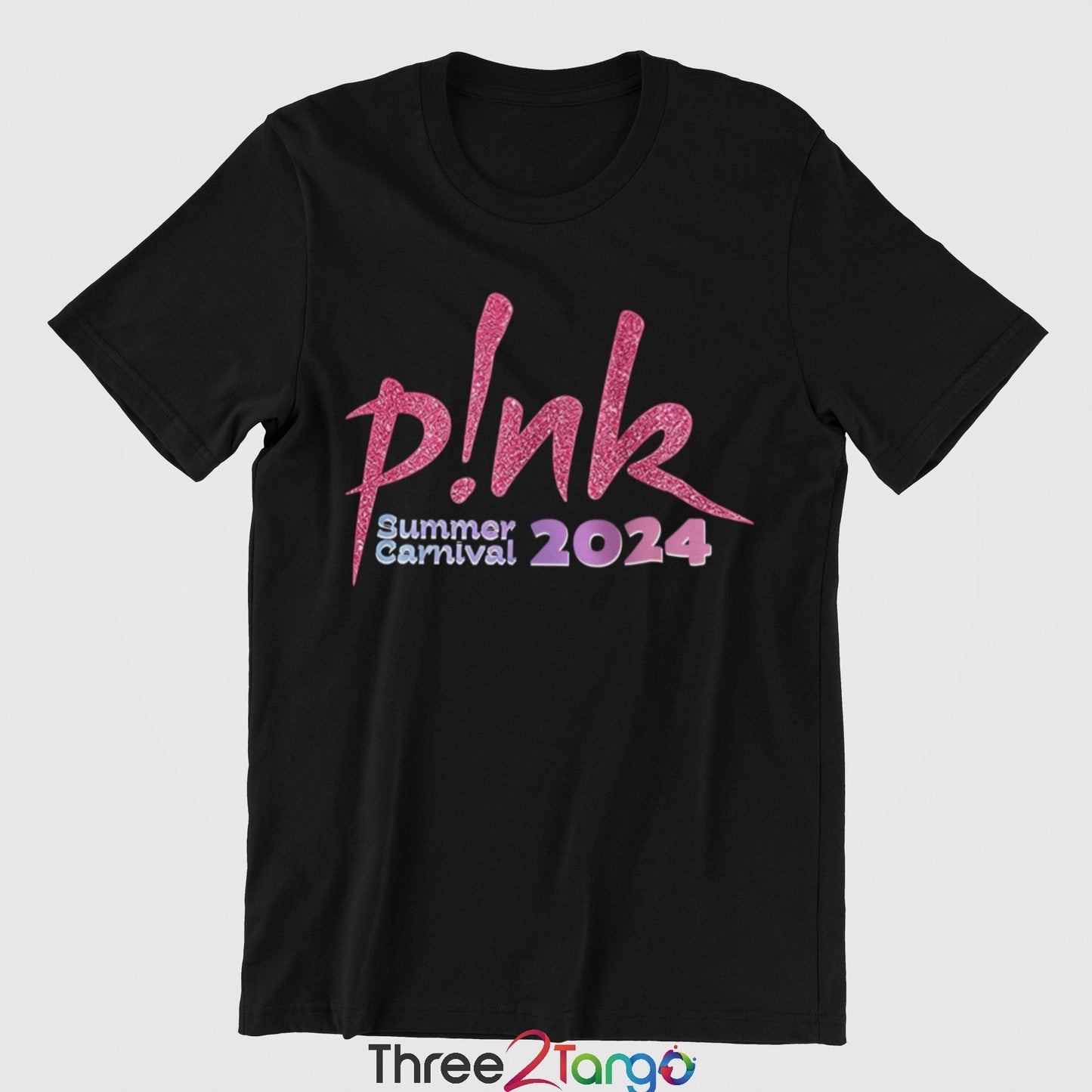 Pink Concert T-shirt - Summer Carnival 2024 Australia - Pink Tour - Three2Tango Tee's