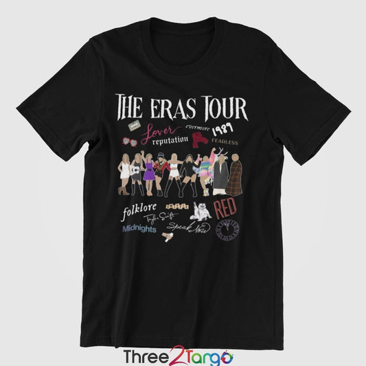 Taylor Swift Concert T-shirt - Through the years - Three2Tango Tees