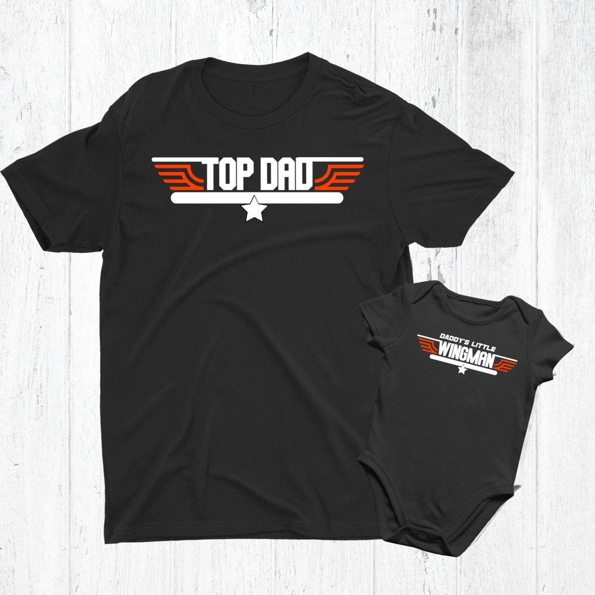 Top Dad Matching Set for Dad and Baby - Three2Tango Tees