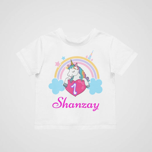 Unicorn Girl Birthday T-Shirt - Three2Tango Tees