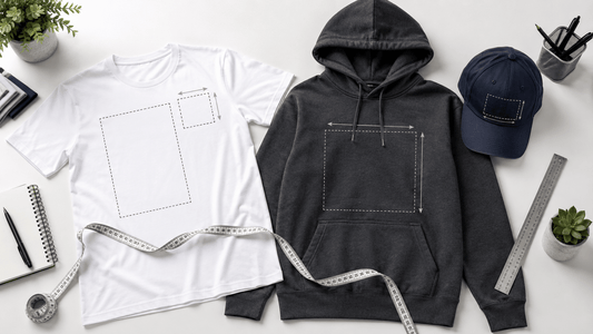 Custom Print Size & Placement Guide Australia: T-Shirts, Hoodies & Caps (with cm Charts) - Three2Tango Tees