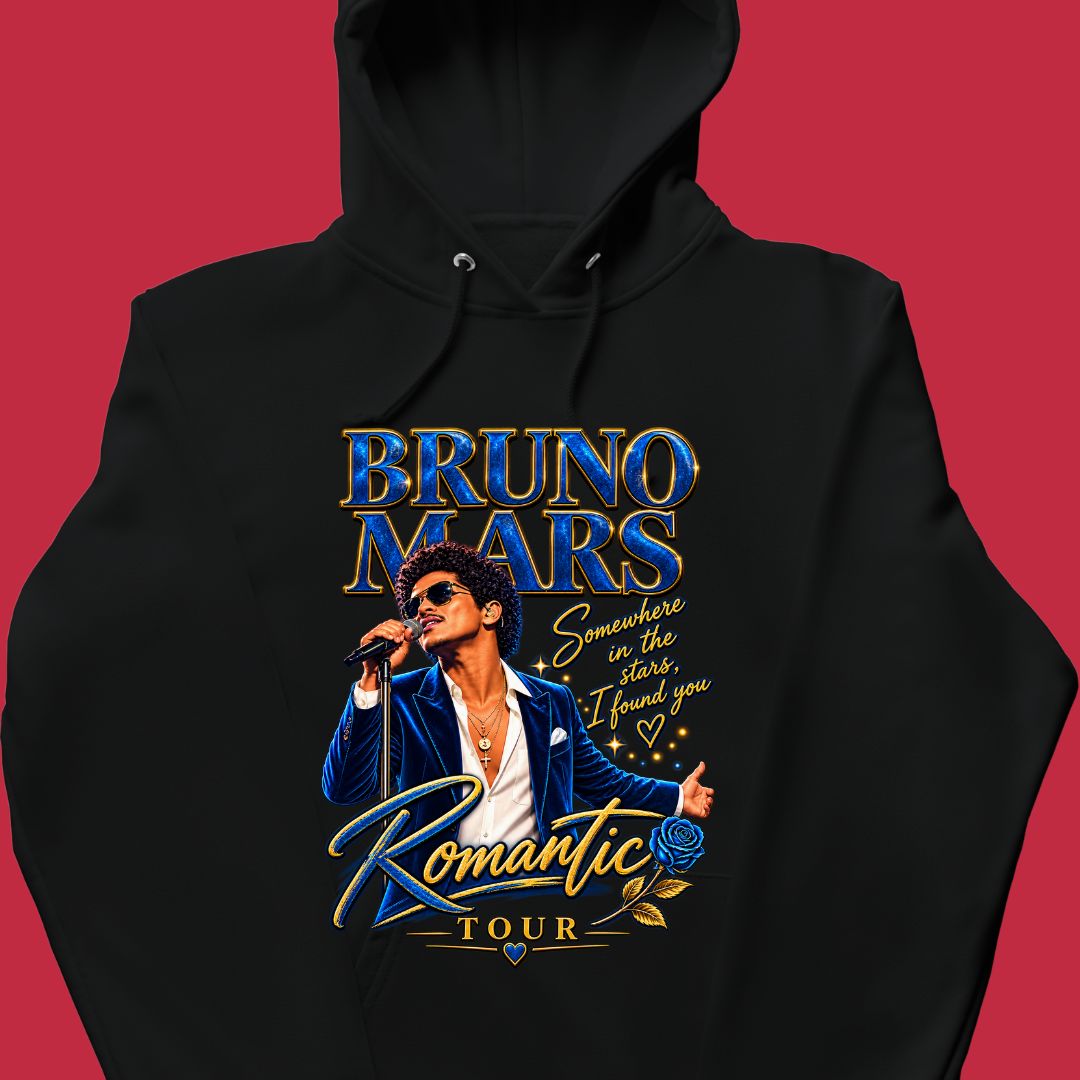 Bruno Mars Hoodie | The Romantic Tour  Australia | Somewhere in the stars hoodie