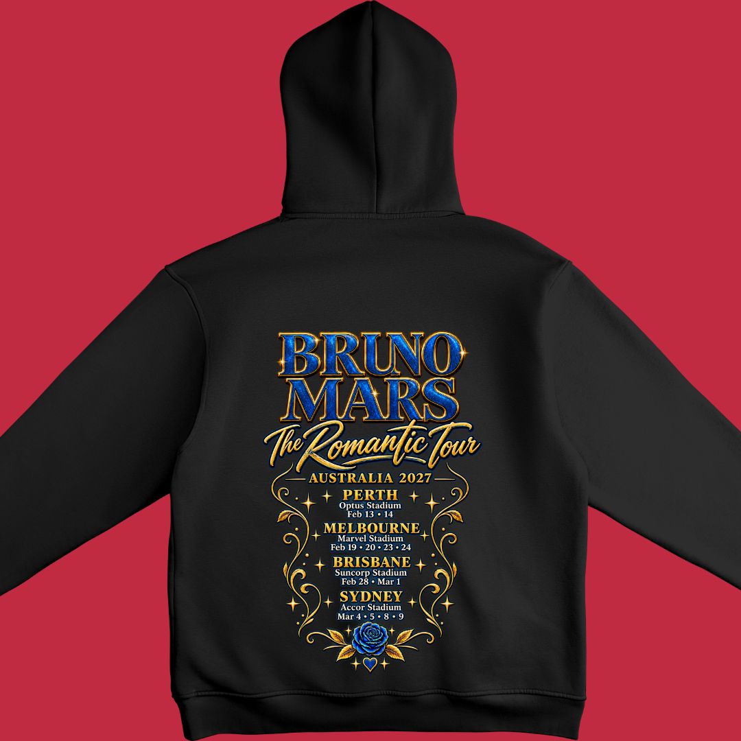 Bruno Mars Hoodie | The Romantic Tour  Australia | Somewhere in the stars hoodie