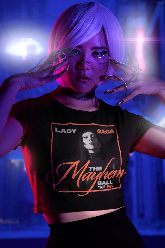 lady gaga merch australia crop tee 