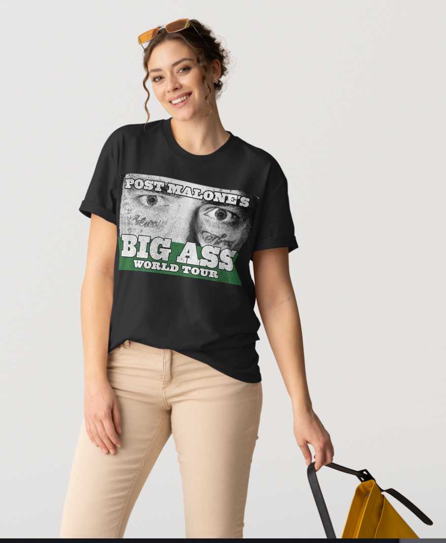 Post Malone Big Ass Vintage  Tee – Australia 2026 Concert T-Shirt