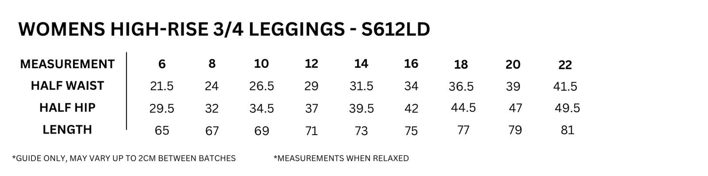 The Spartan - Women's High Rise 3/4 Leggings