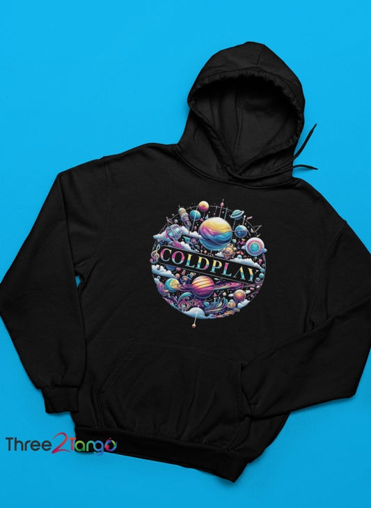 Coldplay Hoodie - Music of the Spheres - Australia Tour 2024 - Three2Tango Tees