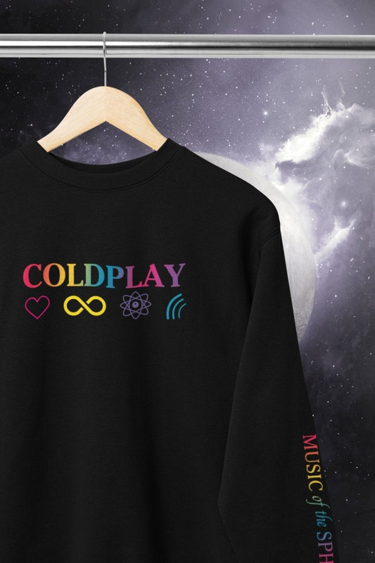 Coldplay Sweatshirt - Australia Tour 2024 - Colorsplash (SLEEVE DESIGN NOT AVAILABLE) - Three2Tango Tees