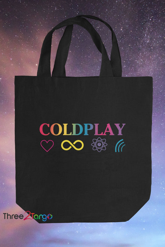 Coldplay - Tote Bag - Coloursplash - Three2Tango Tee's