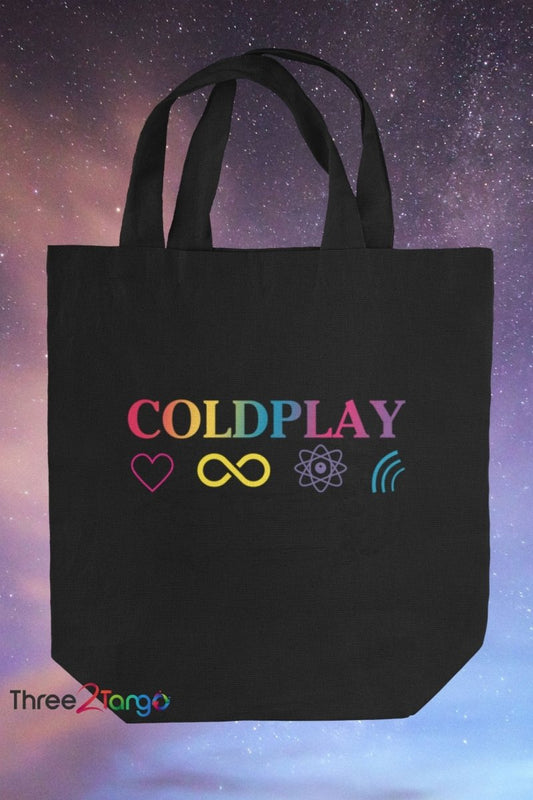 Coldplay - Tote Bag - Coloursplash - Three2Tango Tees