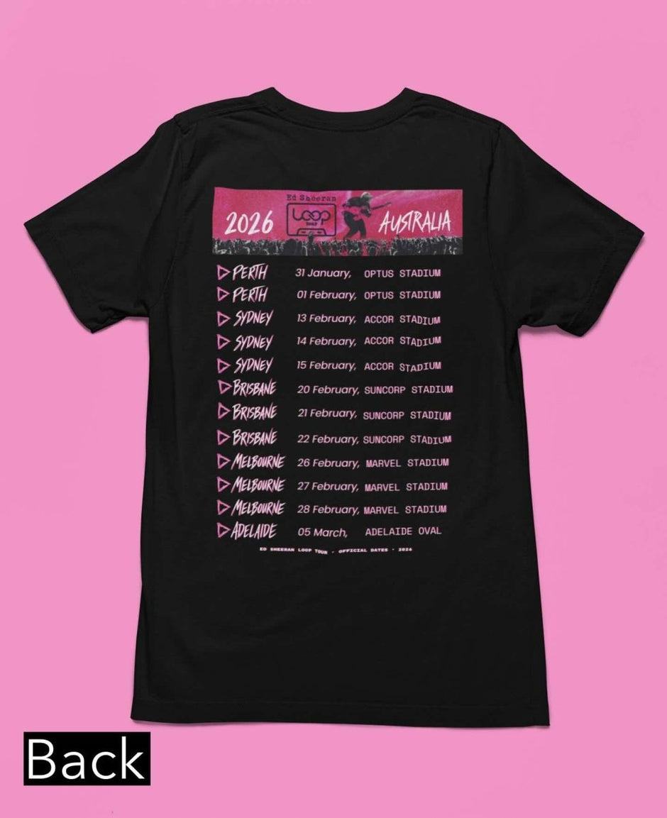 Ed Sheeran Merch Australia 2026 – Fan T-Shirts & Hoodies | Three2Tango Tees