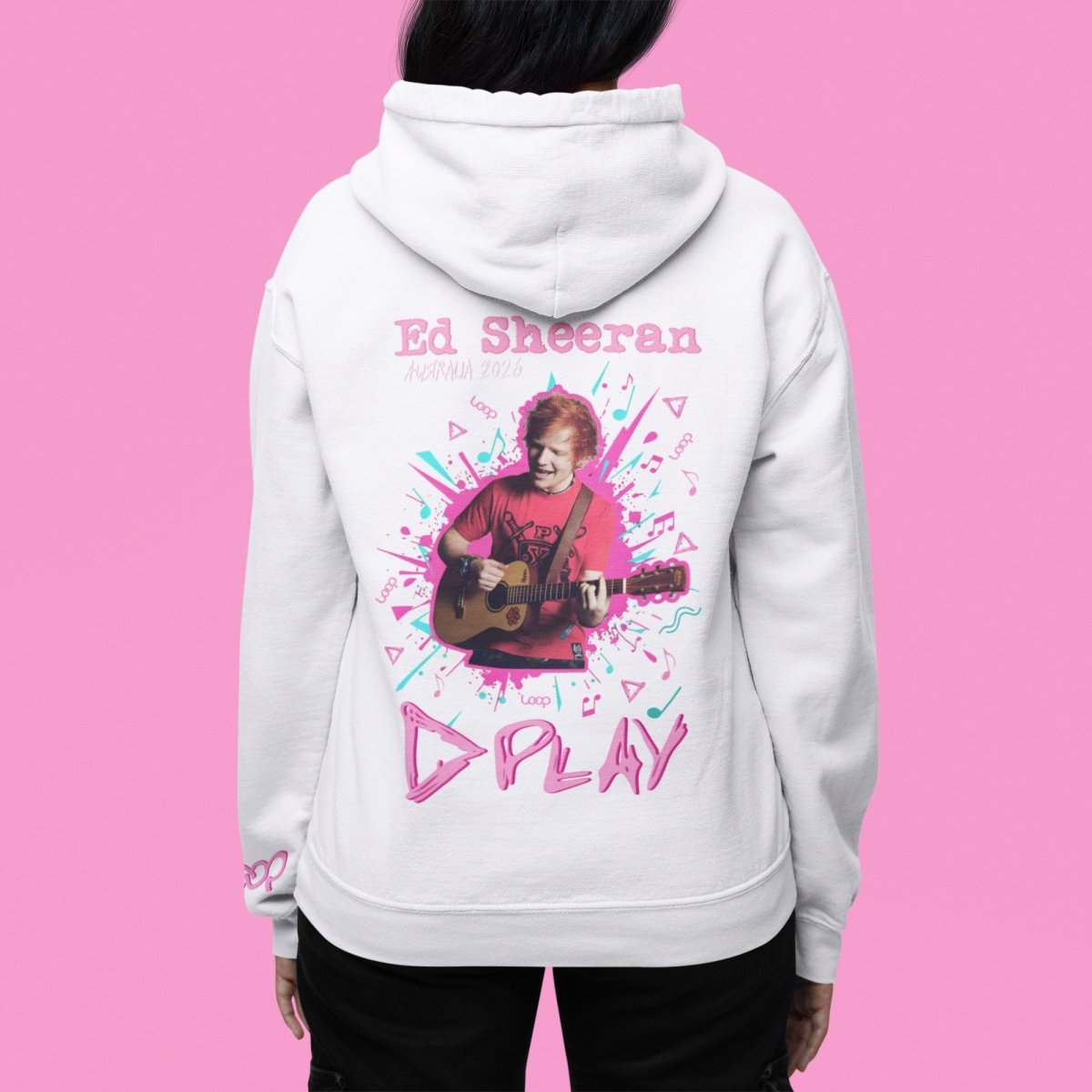Ed Sheeran Merch | Play Burst Hoodie| Australia Tour 2026 - Three2Tango Tees