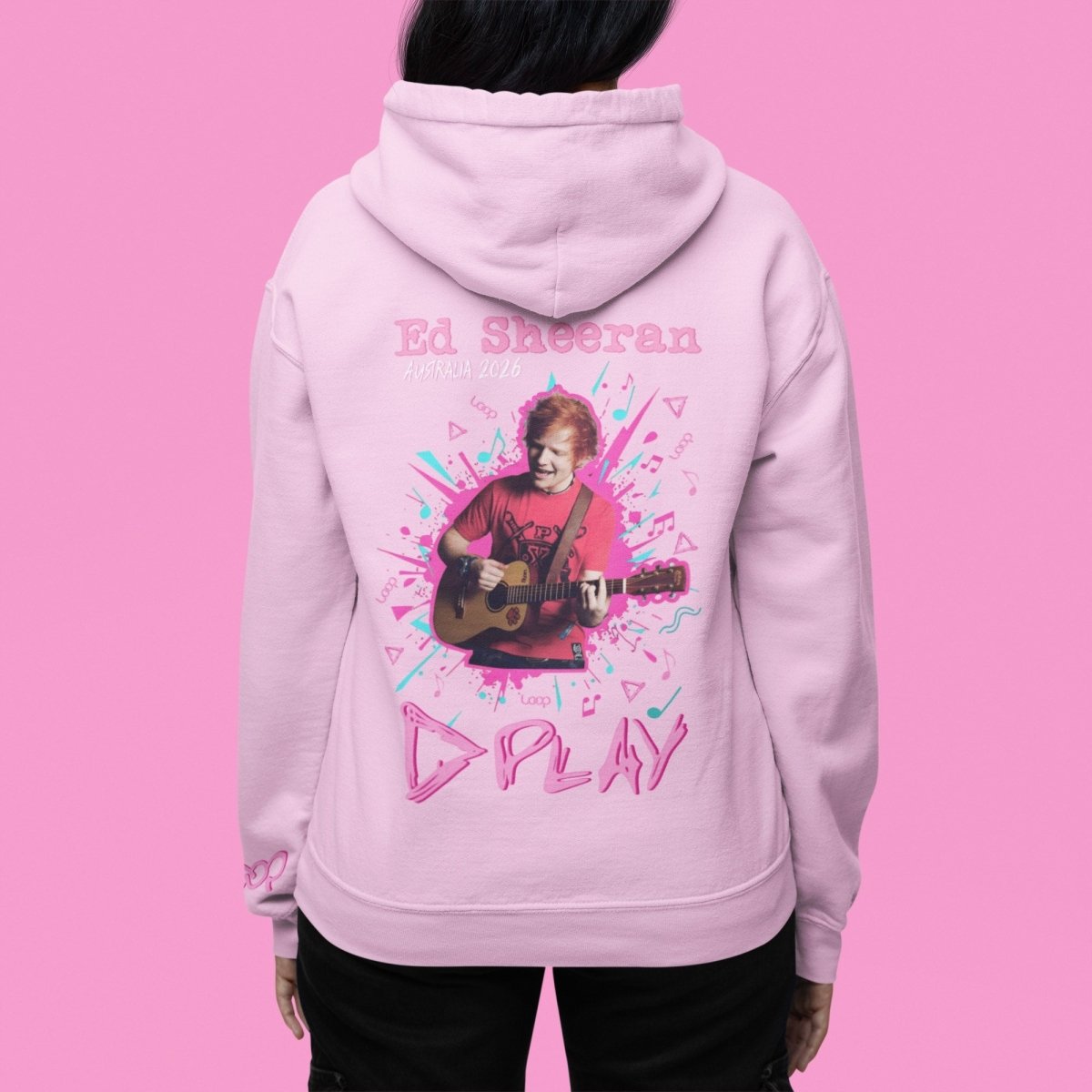 Ed Sheeran Merch | Play Burst Hoodie| Australia Tour 2026 - Three2Tango Tees