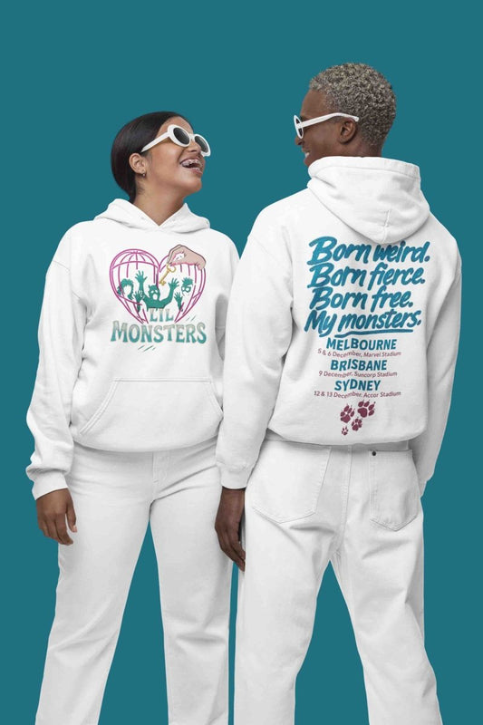 Lady Gaga Mayhem Tour 2025 Hoodie – Little Monsters Edition | Fan - Made Merch Printed in Australia - Three2Tango Tees