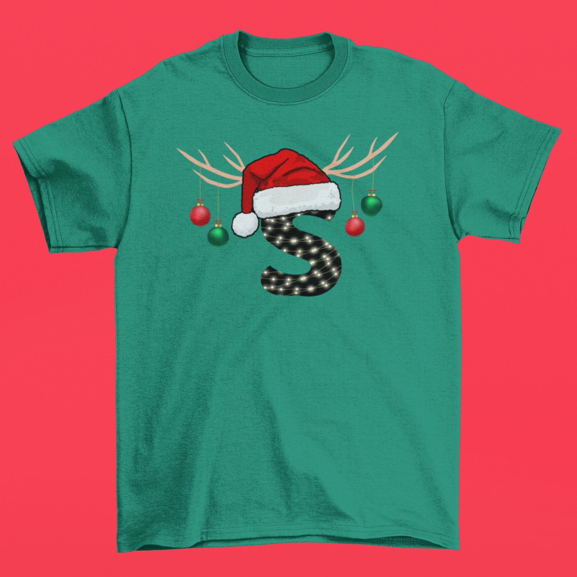 Matching Family Christmas Tshirt - Letter Names - Three2Tango Tee's