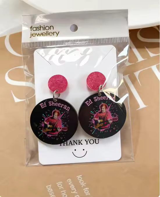 Ed Sheeran Inspired Earrings