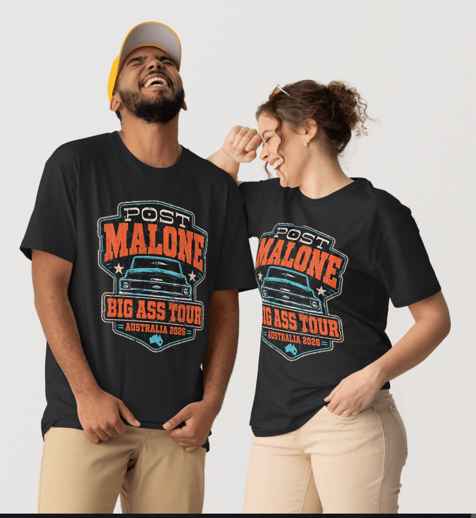 Post Malone Big Ass Stadium Tour T-Shirt — F - 1 Trillion Australia 2026 - Three2Tango Tees