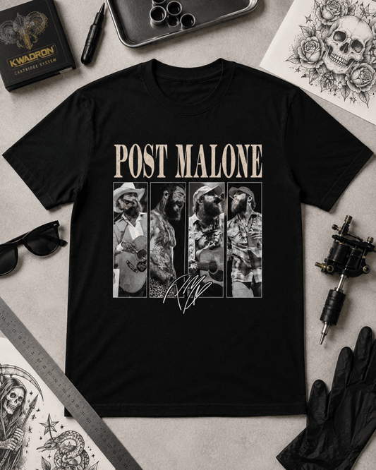 Post Malone Vintage Tee - Big Ass Stadium World Tour Australia 2026 Concert T-Shirt - Three2Tango Tees