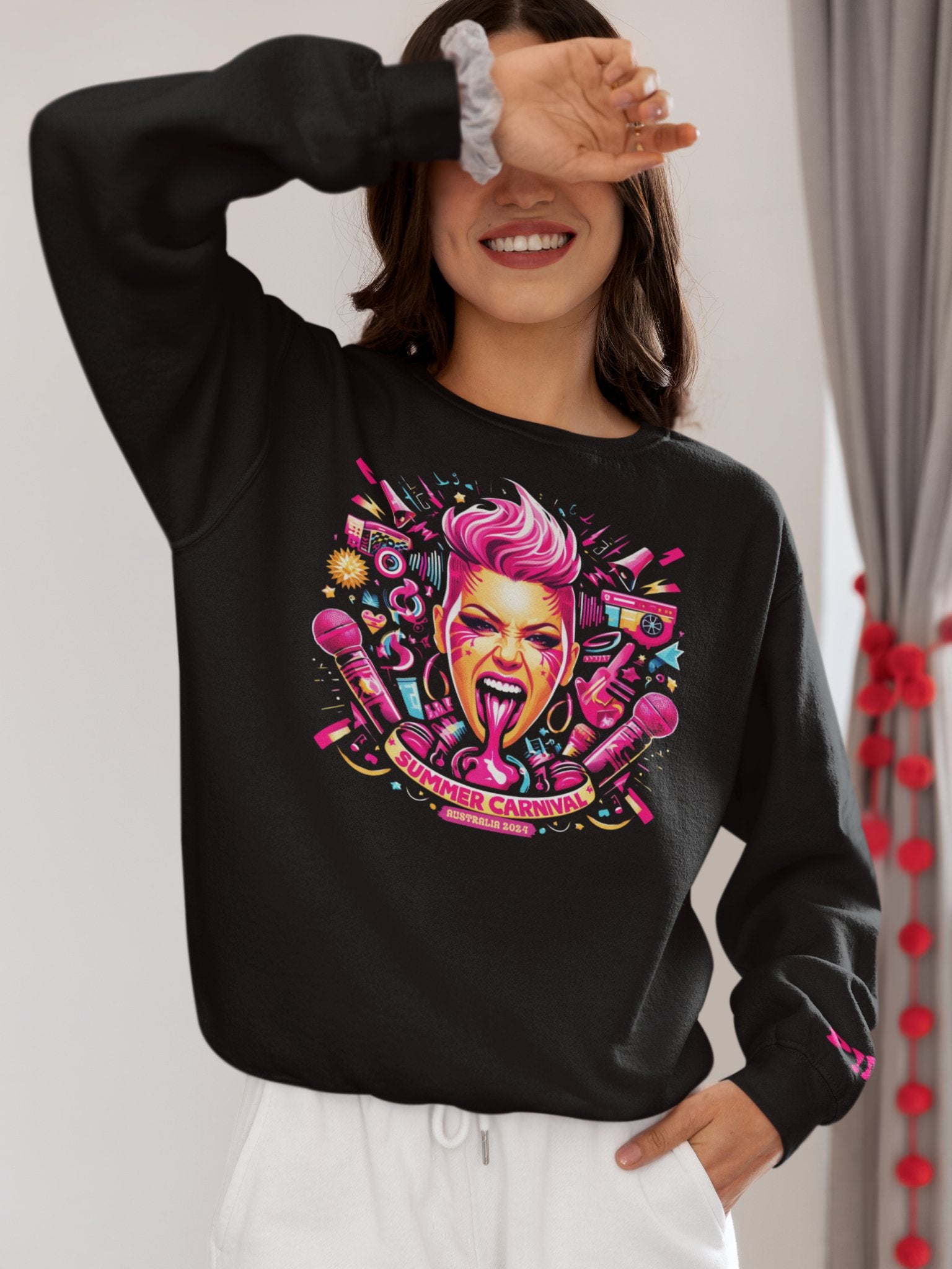 Sweatshirt - Pink Summer Carnival Australia 2024 - Pink Magic - Three2Tango Tee's