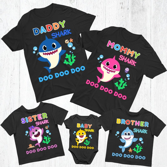 Baby Shark Matching Family Birthday Tshirts - Three2Tango Tees