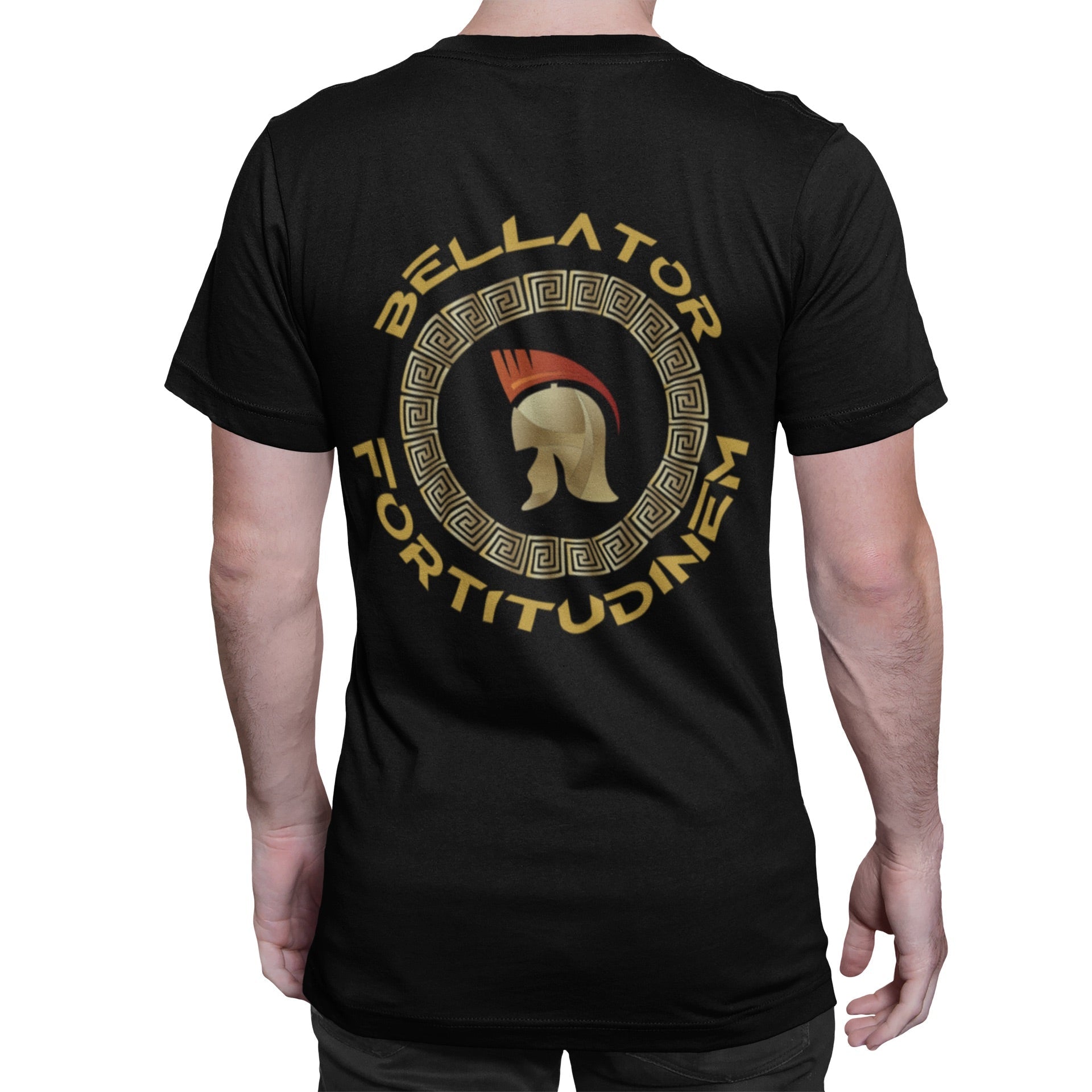 Bellator Fortitudinem - Front and Back - Unisex Tshirt - Three2Tango Tee's