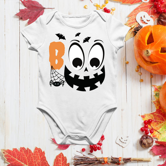 BOO Halloween Baby Bodysuit - Three2Tango Tee's