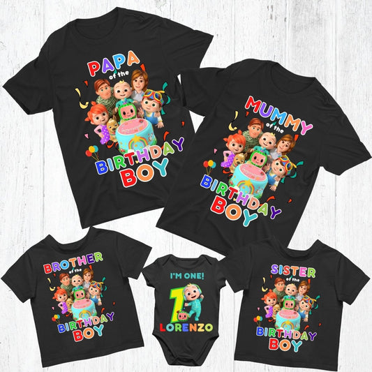 Cocomelon Matching Family Birthday Tshirts - Three2Tango Tees