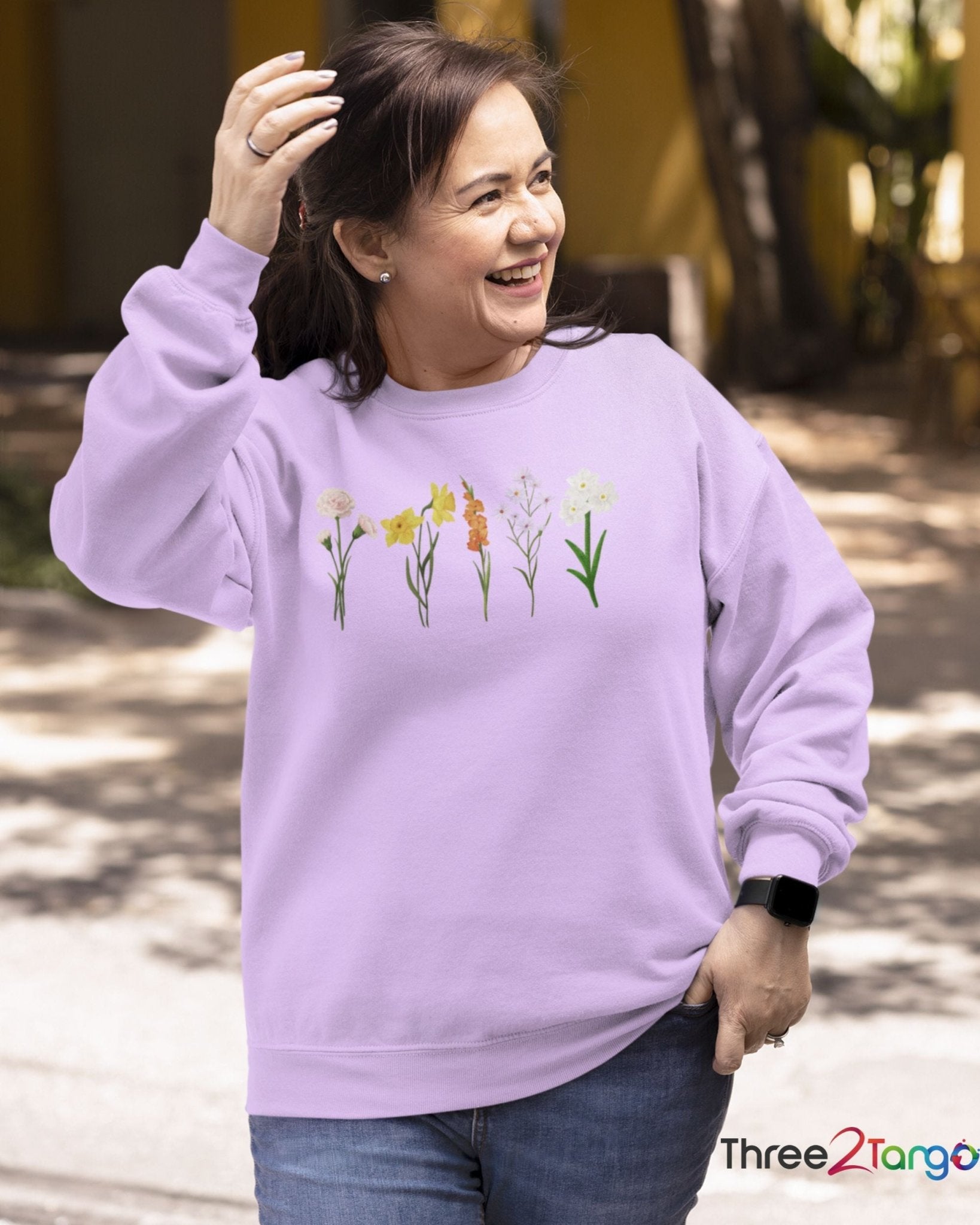 Custom Birth Month Flower Sweatshirt and Hoodie| Mother's Day Pre-Order - Three2Tango Tee's